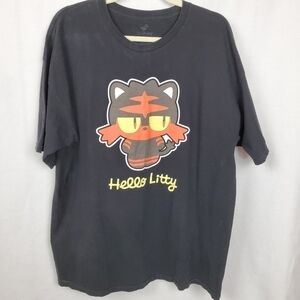 Hello Litty XL Pokémon Hello kitty mash up tshirt